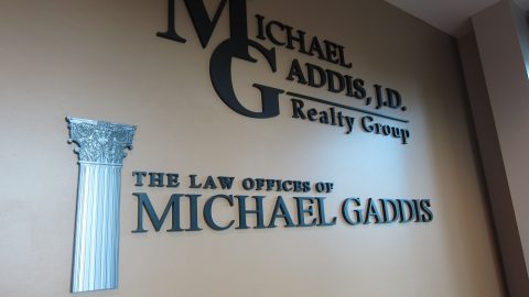Lobby Signs for Michael Gaddis
