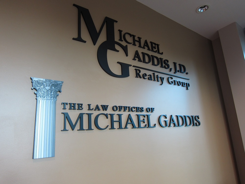 Lobby Signs for Michael Gaddis