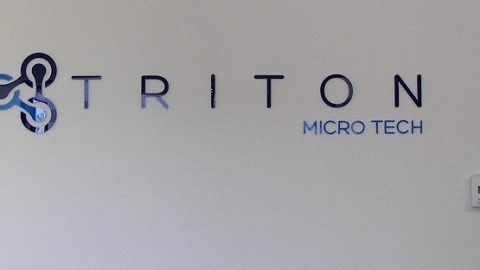 Lobby Sign for Triton Micro Tech, Carlsbad
