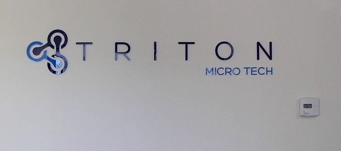 Lobby Sign for Triton Micro Tech, Carlsbad