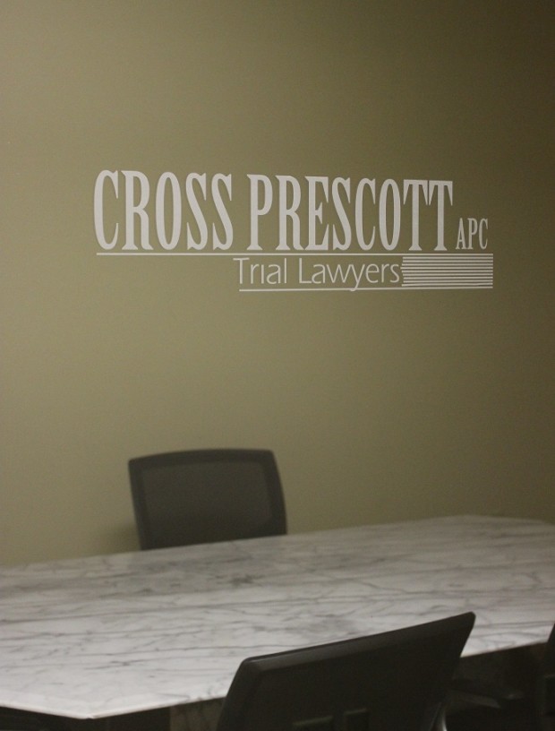 Cross Prescott Frosted Vinyl Logo