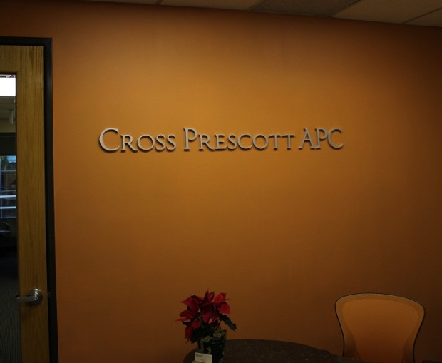 Cross Prescott Lobby Sign