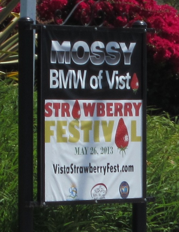 Banner for Vista Strawberry Festival