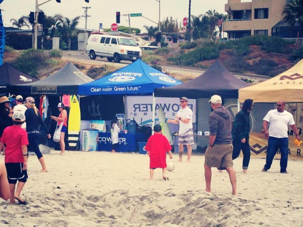 Trade Show Booth on the Beach