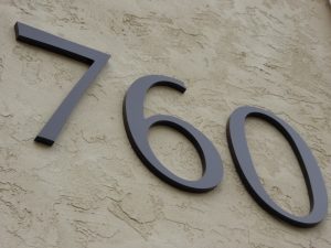 Custom Building Numbers 760