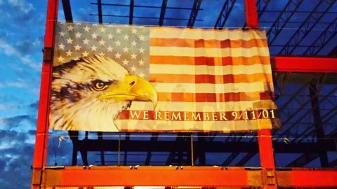Large Mesh Banner for 9-11
