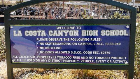 Welcome Sign for School LCCHS