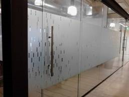 Frosted Office Vinyl on Glass 