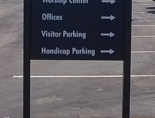 Parking Lot Wayfinding Signs in San Diego, CA for Life Bridge Church