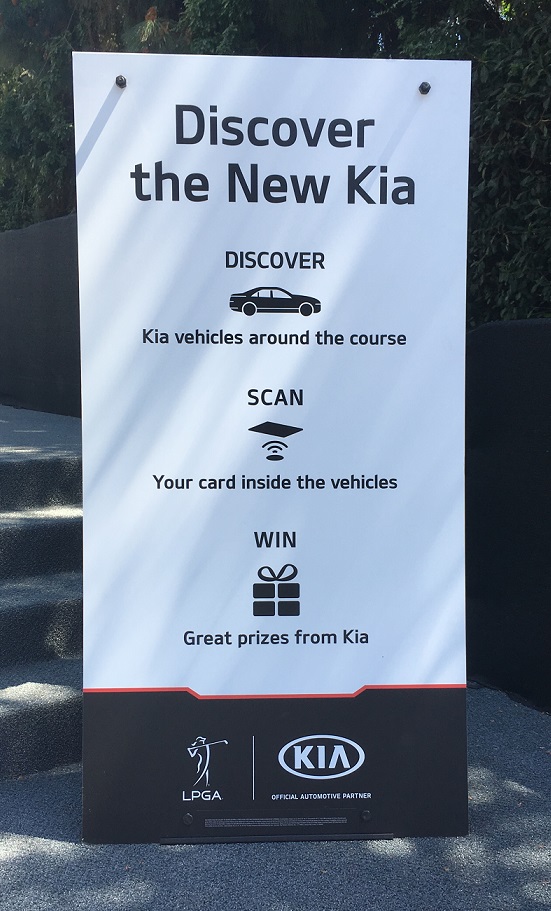 Aluminum Call-to-Action Sign for Kia Classic