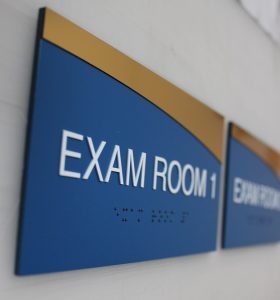 ADA Sign Exam Room 1