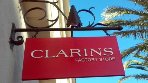 Storefront Sign for Clarins