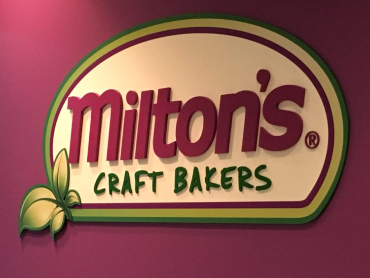 Layered Lobby Sign for Milton's