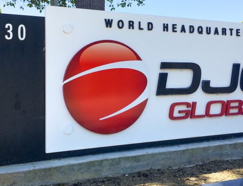Monument Sign Reface for DJO Global – Vista, CA