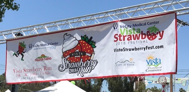 Custom Vinyl Banner for Strawberry Run