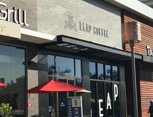 Storefront Signage for Leap Coffee – Carlsbad, CA