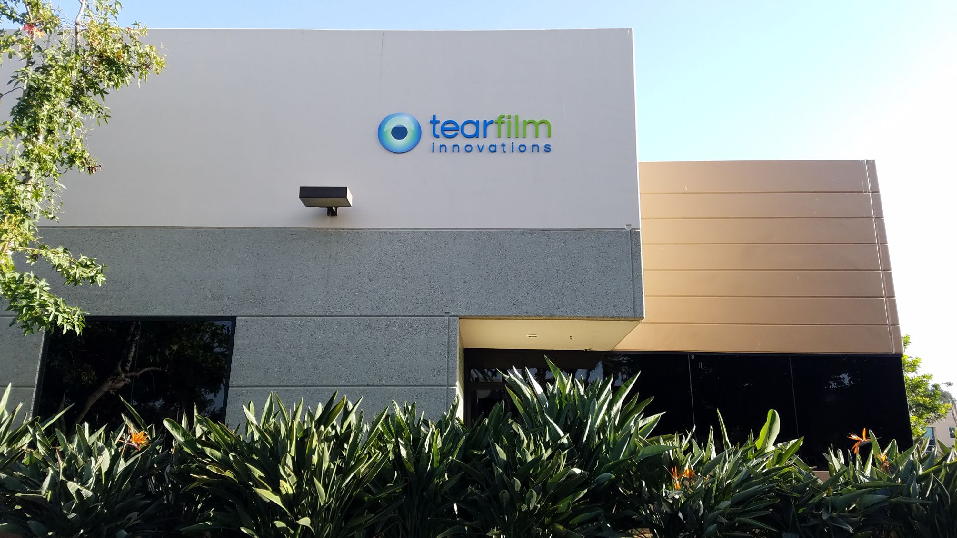 Custom Building Sign for Tear Film