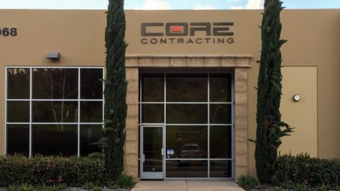 Building Sign for Core Contracting