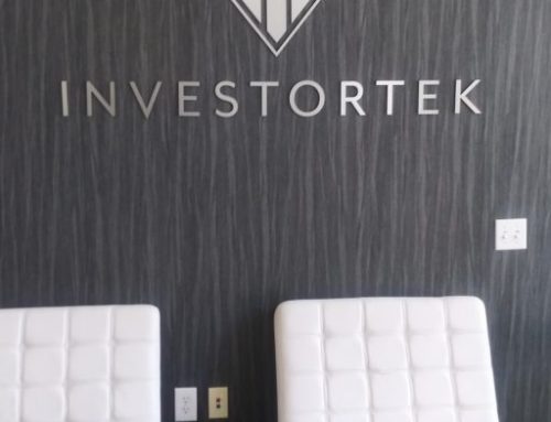 Custom 3D Wall Sign for Investortek – San Marcos, CA