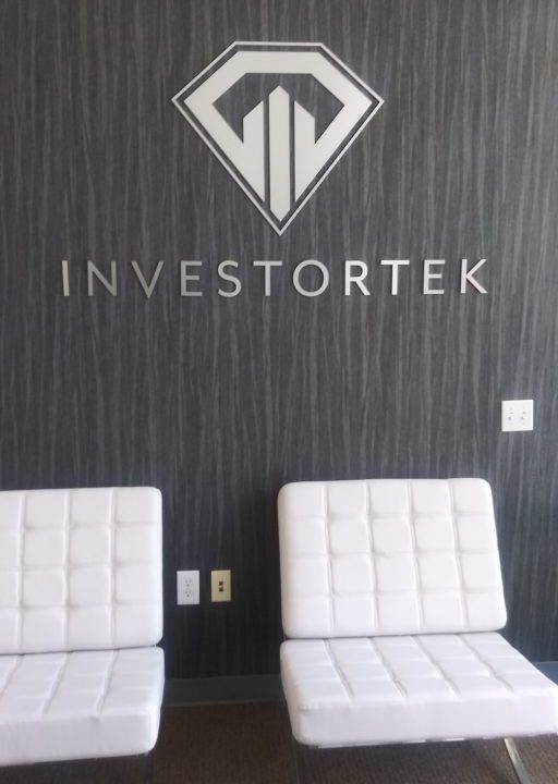 3D Custom Wall Sign for Investortek