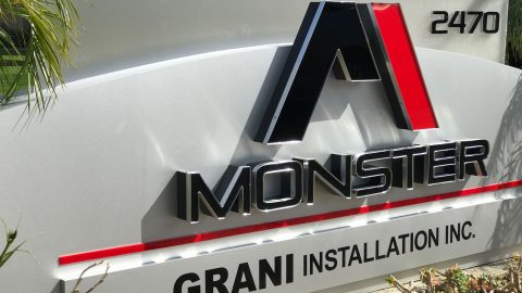 Monument Sign for Monster Tool