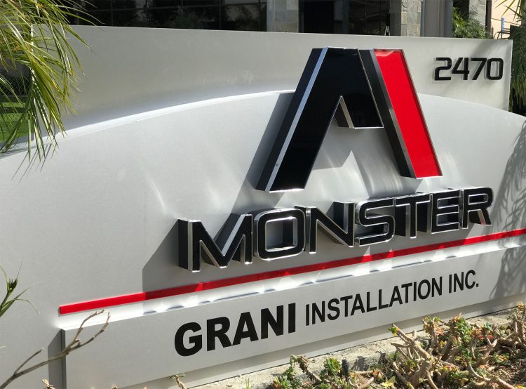 Monument Sign for Monster Tool