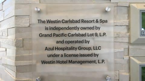 Westin Hotel Ownership Sign