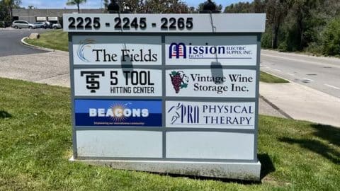 Carlsbad, CA Custom Tenant Panel Signs for Management Company Sign Shop News