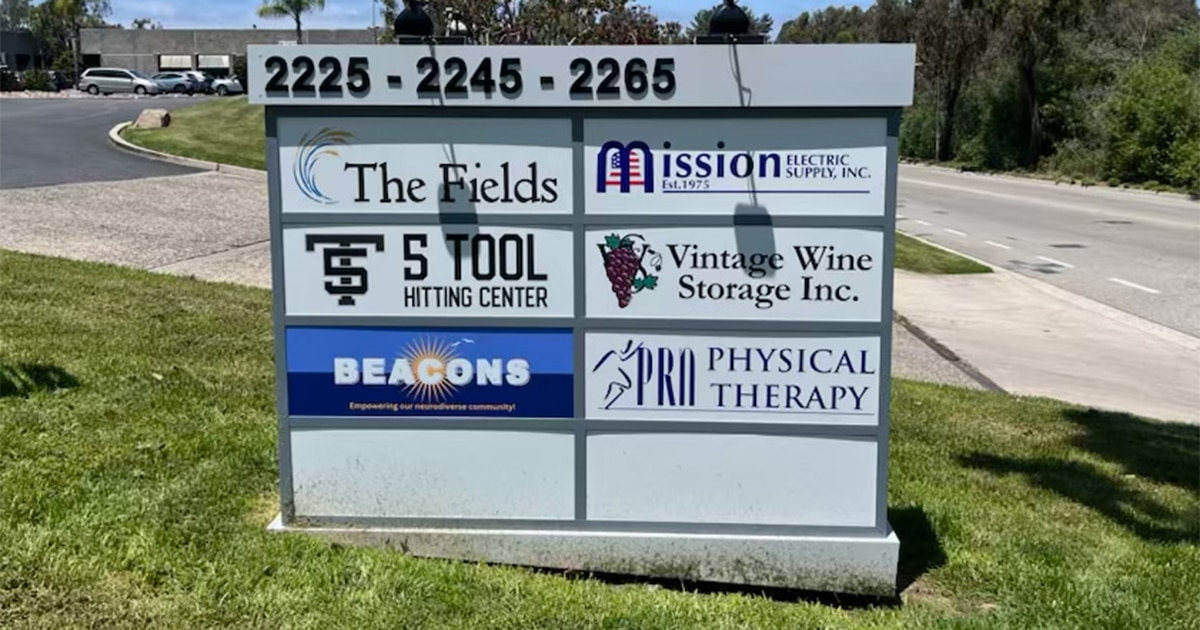 Carlsbad, CA - Custom Tenant Panel Signs for Management Company from a ...